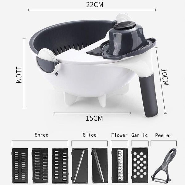 Magic Multifunctional Rotate Vegetable Cutter - BeingAdorable