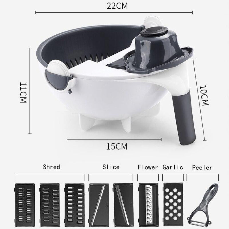 Magic Multifunctional Rotate Vegetable Cutter - BeingAdorable